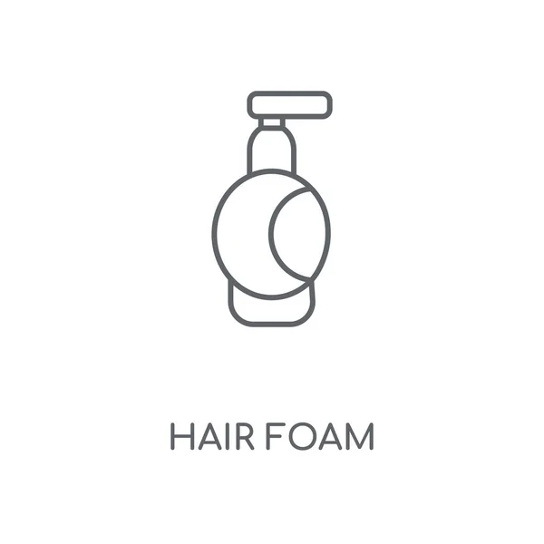 Hair Foam Linear Icon Hair Foam Concept Stroke Symbol Design — Stock Vector