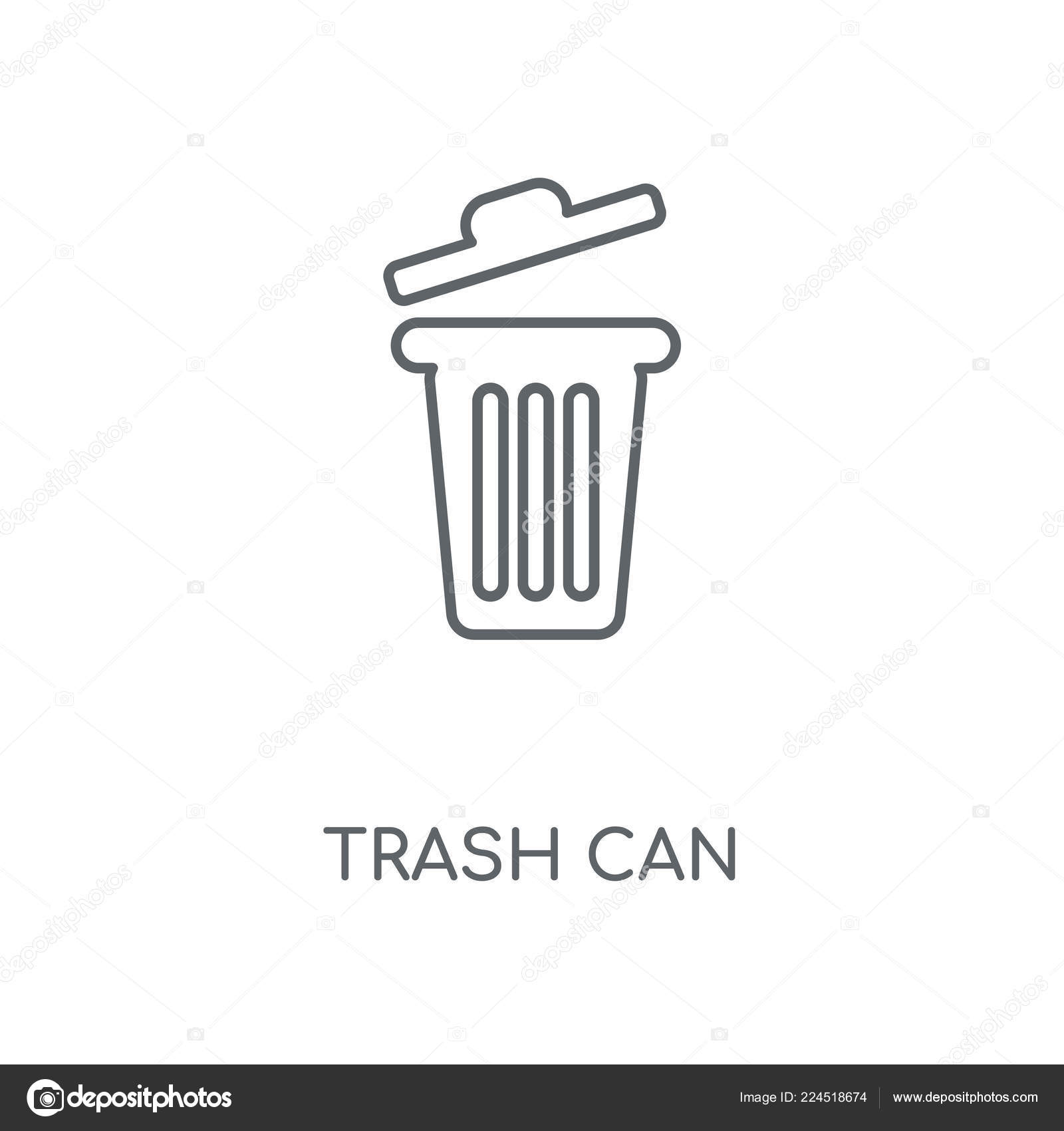 Trash Can Linear Icon Trash Can Concept Stroke Symbol Design Stock Vector Royalty Free Vector Image By C Mmvector Trash Can Linear Icon Trash Can Concept Stroke Symbol Design Stock Vector Royalty Free Vector Image By C Mmvector
