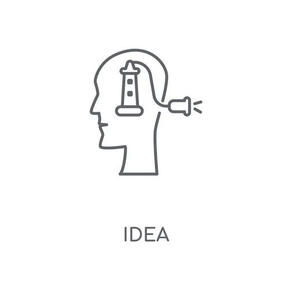 Idea Ikona Liniowej Idea Koncepcja Symbol Obrysu Cienkich Elementów Graficznych — Wektor stockowy