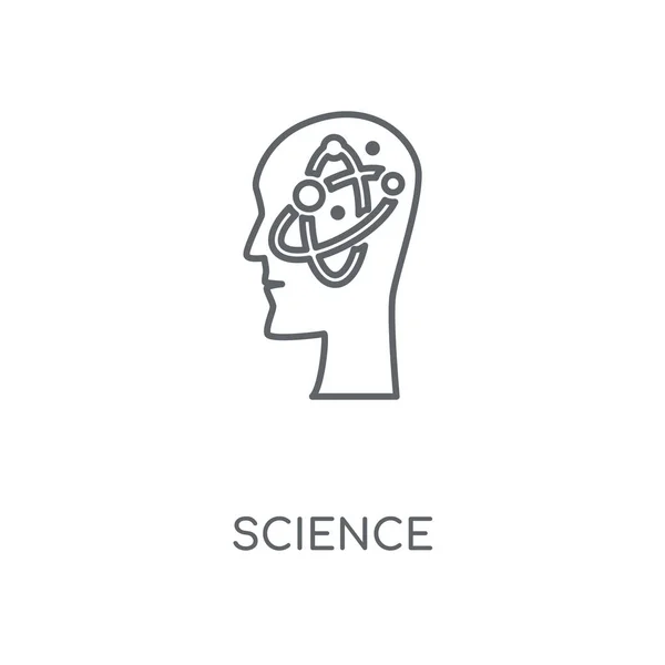科学線形アイコン 科学概念ストローク シンボル デザイン 薄いグラフィック要素ベクトル イラスト 白い背景 Eps の概要パターン — ストックベクタ