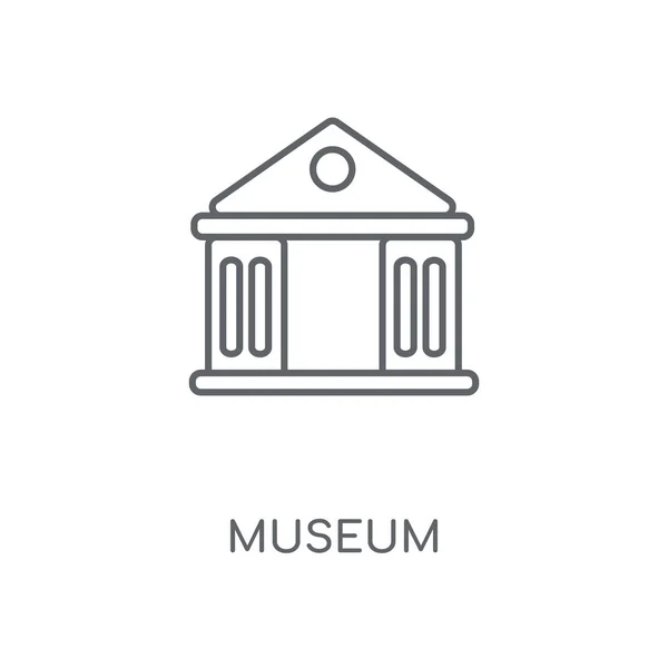 Museum Linear Icon Museum Concept Stroke Symbol Design Thin Graphic — Stock Vector