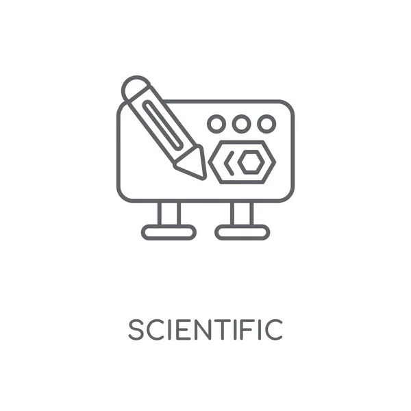 Scientific linear icon. Scientific concept stroke symbol design. Thin graphic elements vector illustration, outline pattern on a white background, eps 10.