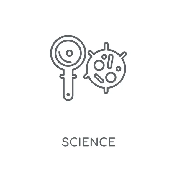 科学線形アイコン 科学概念ストローク シンボル デザイン 薄いグラフィック要素ベクトル イラスト 白い背景 Eps の概要パターン — ストックベクタ
