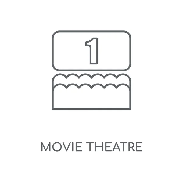 Icono Lineal Del Cine Diseño Símbolo Carrera Concepto Cine Elementos — Archivo Imágenes Vectoriales