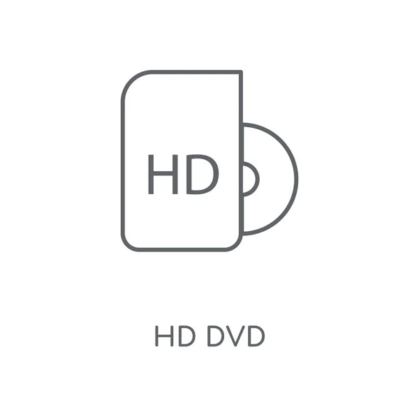Ikona Liniowej Dvd Dvd Koncepcja Symbol Obrysu Cienkich Elementów Graficznych — Wektor stockowy
