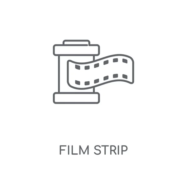 Filmstreifen Lineare Ikone Filmstreifenkonzept Strich Symbol Design Dünne Grafische Elemente — Stockvektor