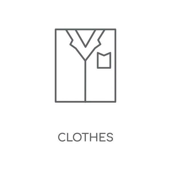 Kleidung Lineare Ikone Kleidungskonzept Und Symboldesign Dünne Grafische Elemente Vektorillustration — Stockvektor
