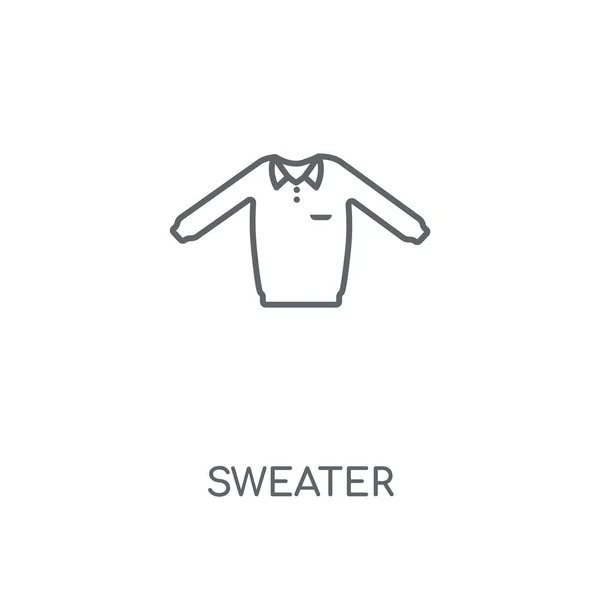 Sweater Ikon Linear Sweater Konsep Desain Simbol Stroke Ilustrasi Vektor - Stok Vektor