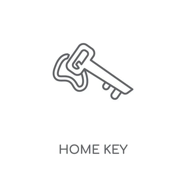 Home Key Lineares Symbol Home Key Concept Stroke Symbol Design — Stockvektor