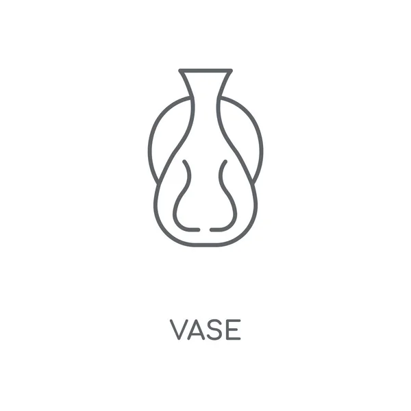 Vase linear icon. Vase concept stroke symbol design. Thin graphic elements vector illustration, outline pattern on a white background, eps 10.