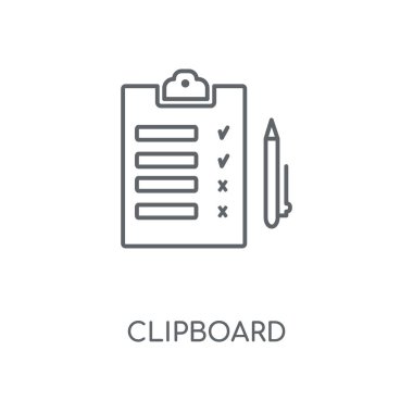 Pano doğrusal simgesi. Pano kavramı kontur sembolü tasarım. İnce grafik öğeleri illüstrasyon, beyaz bir arka plan, eps 10 anahat desen vektör.