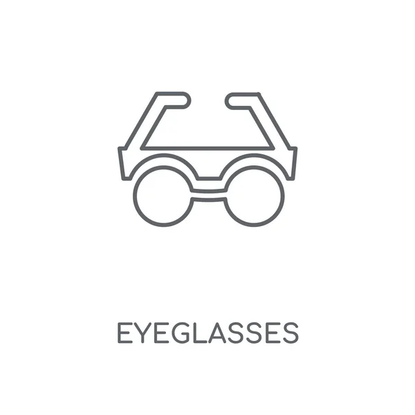 Eyeglasses Linear Icon Eyeglasses Concept Stroke Symbol Design Thin Graphic — Stock Vector
