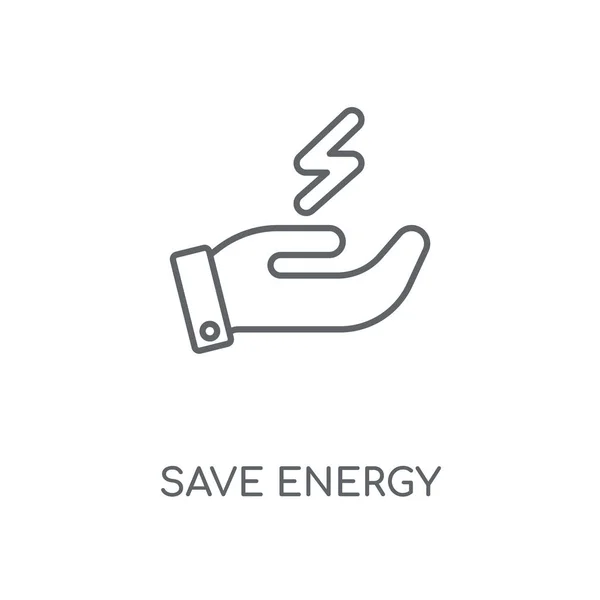 Energy Linear Icon Energy Concept Stroke Symbol Design Thin Graphic — Stock Vector