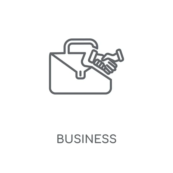 Business Linear Icon Business Concept Stroke Symbol Design Thin Graphic — Stock Vector