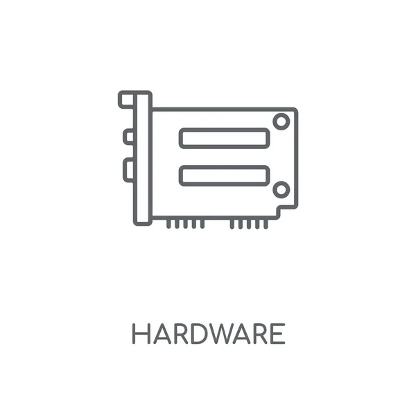 Lineaire Pictogram Van Hardware Hardware Beroerte Symbool Conceptontwerp Dunne Grafische — Stockvector