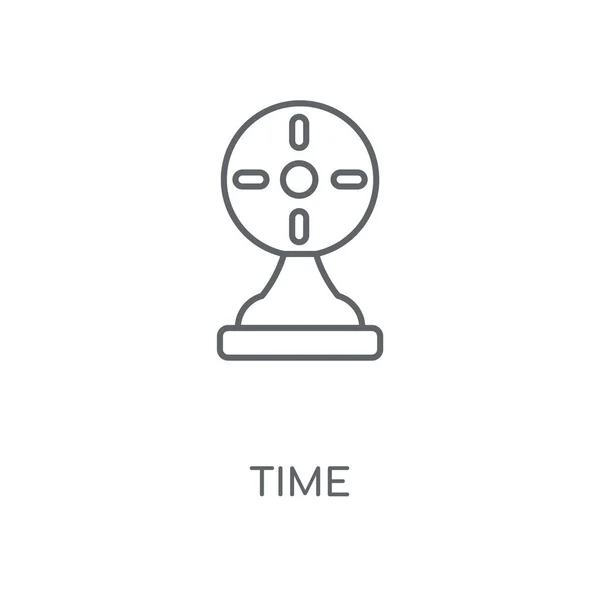 Ícone Linear Tempo Design Símbolo Curso Conceito Tempo Elementos Gráficos —  Vetores de Stock