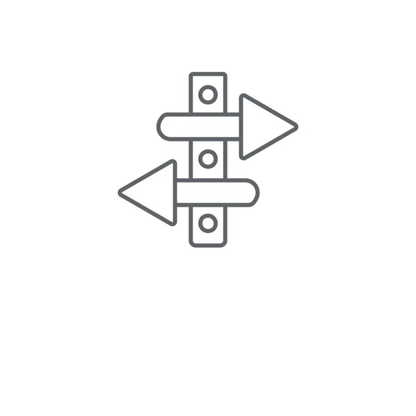 Ikona Liniowej Znak Znak Koncepcja Symbol Obrysu Cienkich Elementów Graficznych — Wektor stockowy