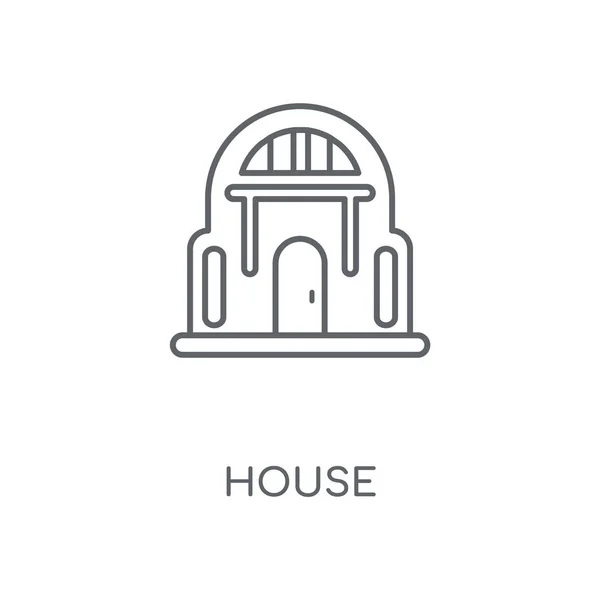 Greenhouse Linear Icon Greenhouse Concept Stroke Symbol Design Thin Graphic — Stock Vector