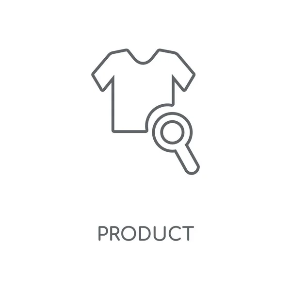 Ikona Liniowej Produktu Obrys Symbolu Design Produktu Cienkich Elementów Graficznych — Wektor stockowy