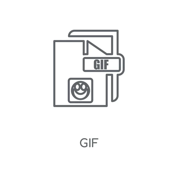 Icono Lineal Gif Diseño Símbolo Carrera Concepto Gif Elementos Gráficos — Vector de stock