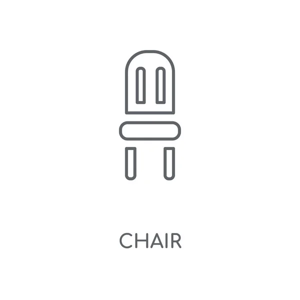 Chair Linear Icon Chair Concept Stroke Symbol Design Thin Graphic — Stock Vector