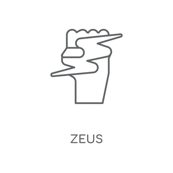 Zeus Linjär Ikonen Zeus Konceptdesign Stroke Symbol Tunn Grafiska Element — Stock vektor