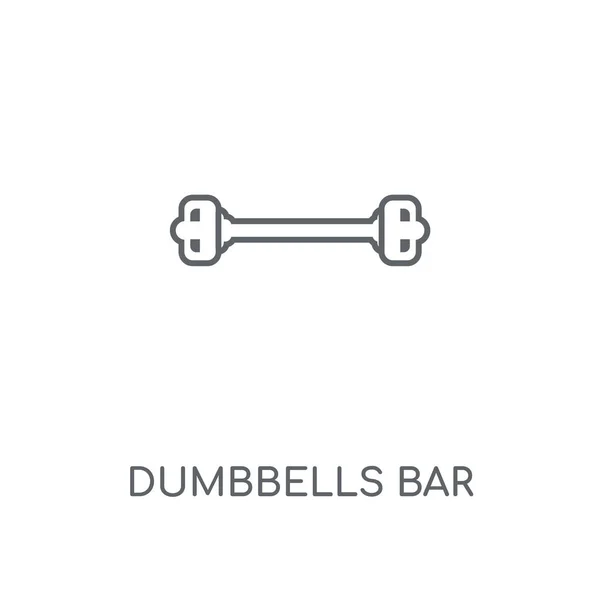 Halters Bar Lineaire Pictogram Halters Bar Beroerte Symbool Conceptontwerp Dunne — Stockvector