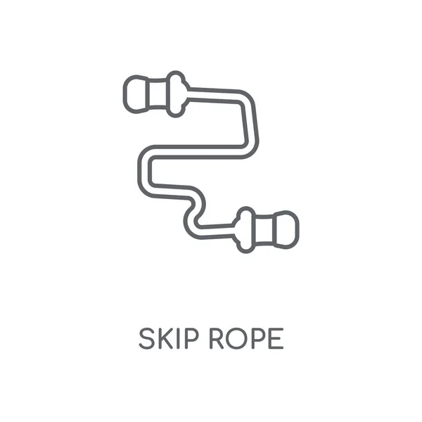 Skip Rope Icono Lineal Skip Rope Concepto Trazo Símbolo Diseño — Vector de stock