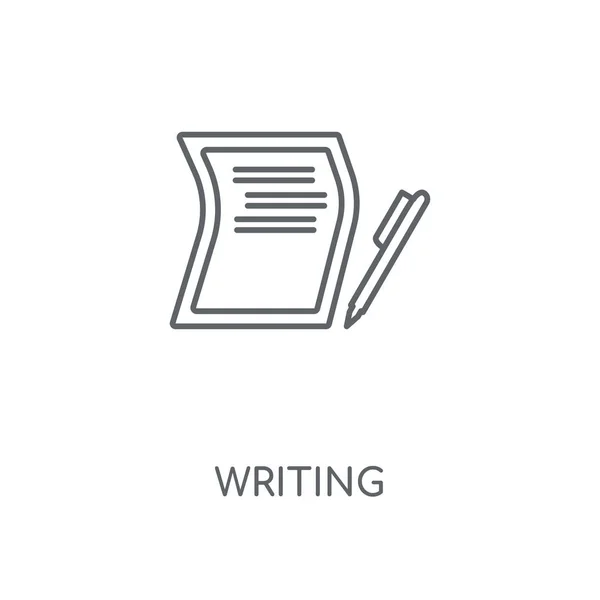 Writing Linear Icon Writing Concept Stroke Symbol Design Thin Graphic — Stock Vector