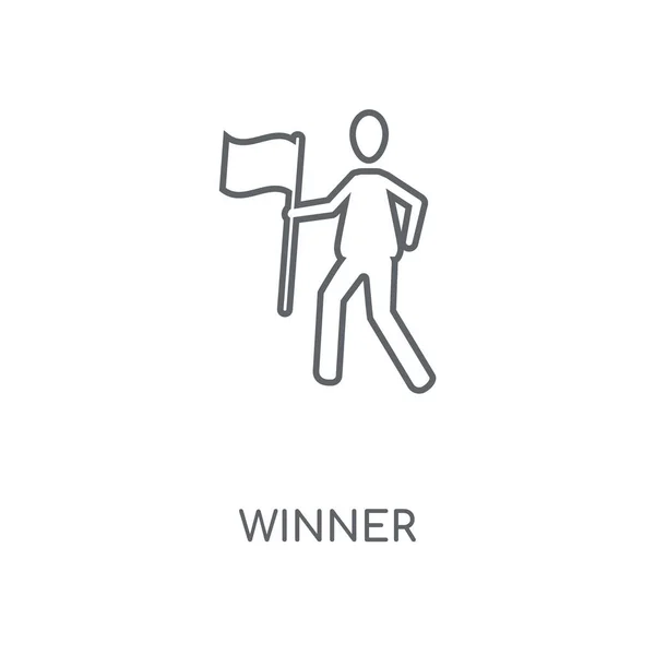 Νικητής Γραμμική Εικονίδιο Νικητής Έννοια Stroke Design Σύμβολο Λεπτή Στοιχεία — Διανυσματικό Αρχείο
