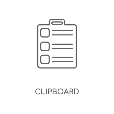 Pano doğrusal simgesi. Pano kavramı kontur sembolü tasarım. İnce grafik öğeleri illüstrasyon, beyaz bir arka plan, eps 10 anahat desen vektör.