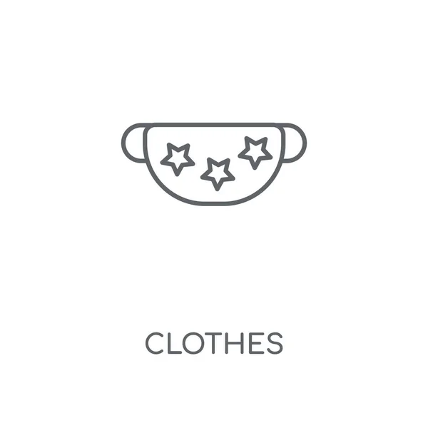 Kleding Lineaire Pictogram Kleding Lijn Symbool Conceptontwerp Dunne Grafische Elementen — Stockvector