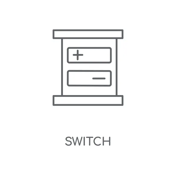 Przełącznik Ikona Liniowej Przełączyć Koncepcja Symbol Obrysu Cienkich Elementów Graficznych — Wektor stockowy