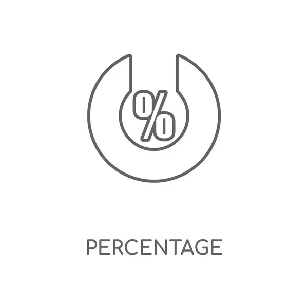 백분율 아이콘입니다 백분율 스트로크 디자인입니다 그래픽 일러스트 Eps — 스톡 벡터