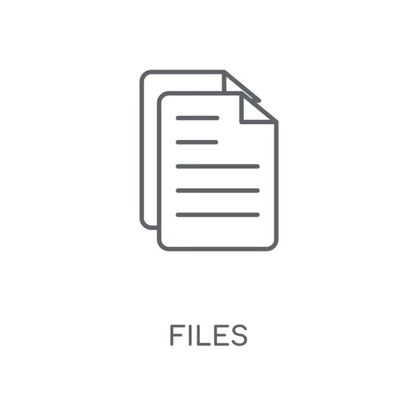 File Icona Lineare Progettazione Del Simbolo Colpo Concetto File Illustrazione — Vettoriale Stock