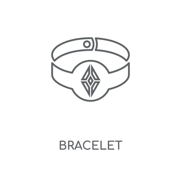 Bracelet Icône Linéaire Bracelet Concept Course Symbole Design Illustration Vectorielle — Image vectorielle