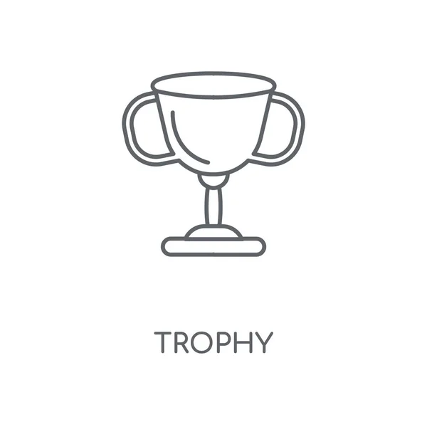 Trophy Linear Icon Trophy Concept Stroke Symbol Design Thin Graphic — Stock Vector