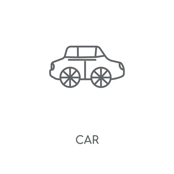 자동차 아이콘입니다 자동차 스트로크 디자인입니다 그래픽 일러스트 Eps — 스톡 벡터