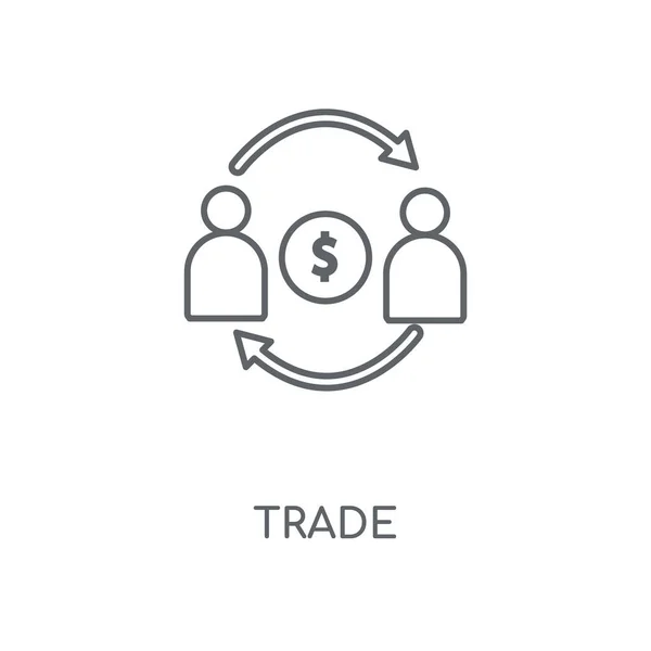 Handel Lineare Ikone Trade Concept Stroke Symbol Design Dünne Grafische — Stockvektor