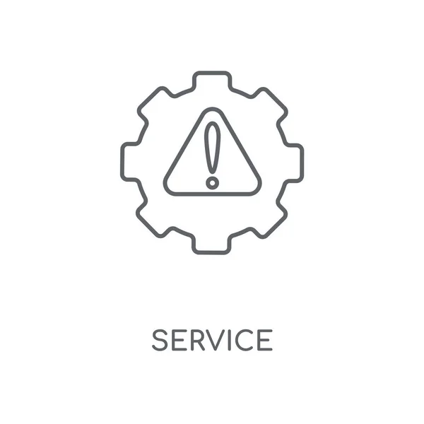 Icono Lineal Servicio Concepto Servicio Diseño Símbolo Carrera Elementos Gráficos — Vector de stock