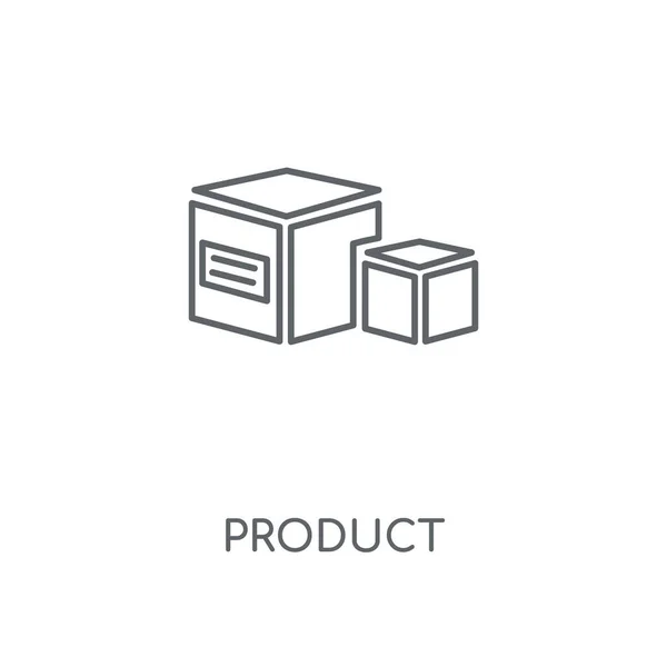 Icono Lineal Del Producto Concepto Producto Diseño Símbolo Carrera Elementos — Vector de stock