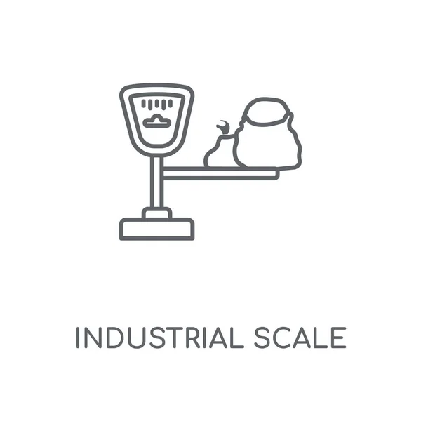 Ipari Léptékű Lineáris Ikonra Ipari Léptékű Stroke Szimbólum Koncepcióterv Vékony — Stock Vector