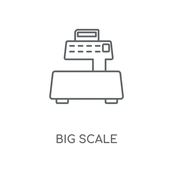 Big Scale Linear Icon Big Scale Concept Stroke Symbol Design — Stock Vector
