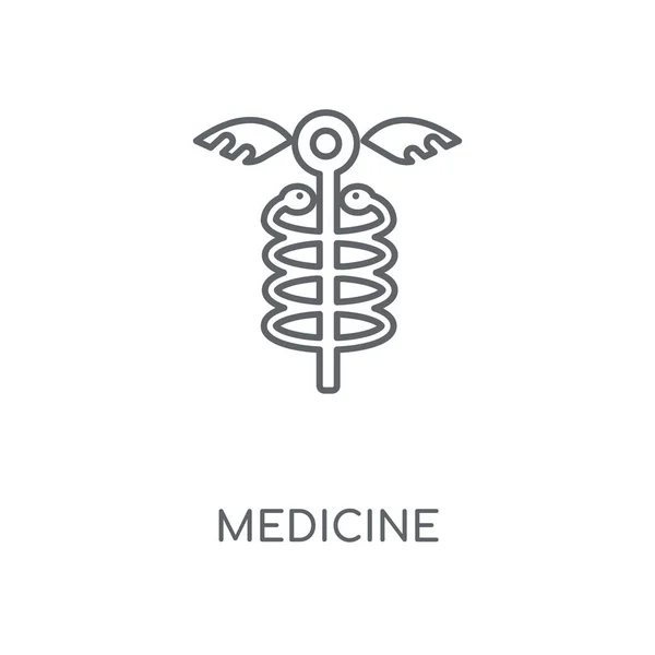 Icono Lineal Medicina Diseño Símbolo Carrera Concepto Medicina Elementos Gráficos — Archivo Imágenes Vectoriales