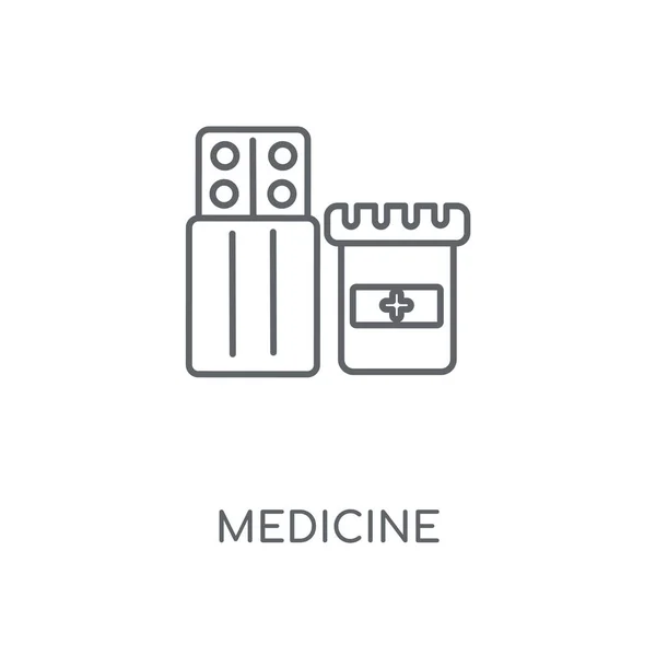 Icono Lineal Medicina Diseño Símbolo Carrera Concepto Medicina Elementos Gráficos — Archivo Imágenes Vectoriales