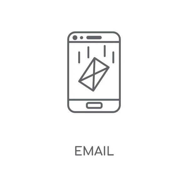 Иконка Электронной Почты Дизайн Символа Электронной Почты Тонкие Графические Элементы — стоковый вектор