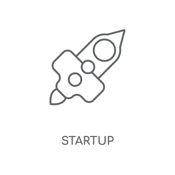 Startup Linear Icon Startup Concept Stroke Symbol Design Thin Graphic — Stock Vector