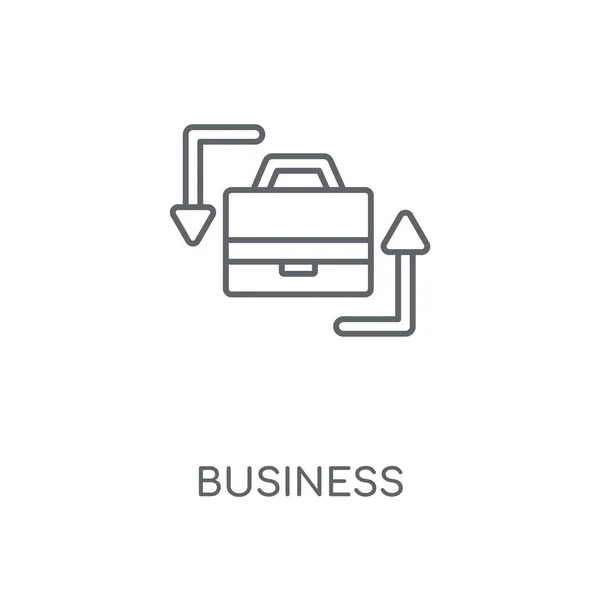 Zakelijke Lineaire Pictogram Zakelijke Lijn Symbool Conceptontwerp Dunne Grafische Elementen — Stockvector