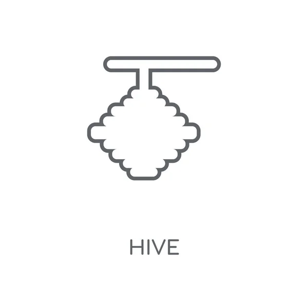 Icono Lineal Hive Colmena Concepto Carrera Símbolo Diseño Elementos Gráficos — Vector de stock