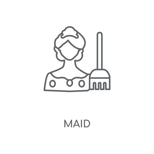 Maid linear icon. Maid concept stroke symbol design. Thin graphic elements vector illustration, outline pattern on a white background, eps 10.